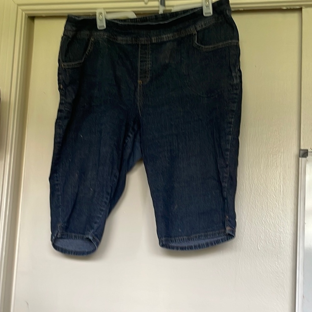 Knee length Jean shorts